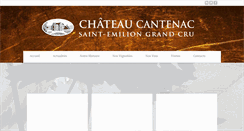 Desktop Screenshot of chateau-cantenac.fr